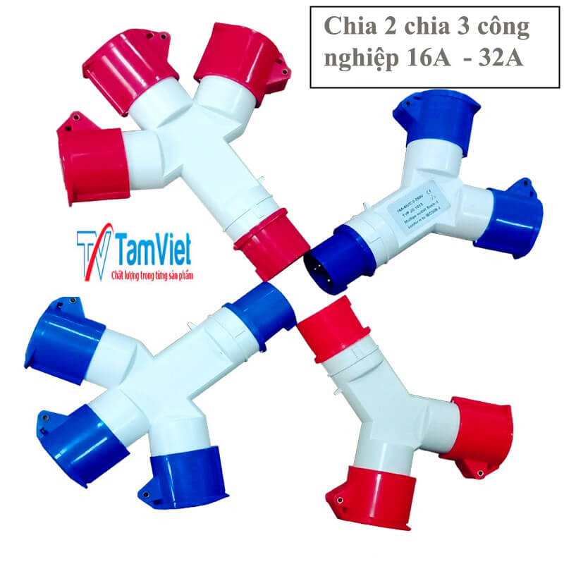 ổ cắm, phích cắm chia 3 công nghiệp