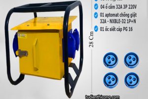 Hộp nguồn 4 ổ 32A 1 pha