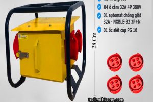 Hộp nguồn 4 ổ cắm 32A 4 chấu