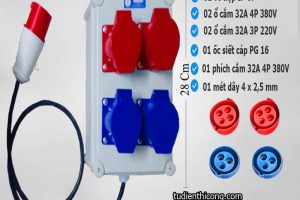 Hộp nguôn ổ cắm 32A 3 CHẤU 4 CHẤU